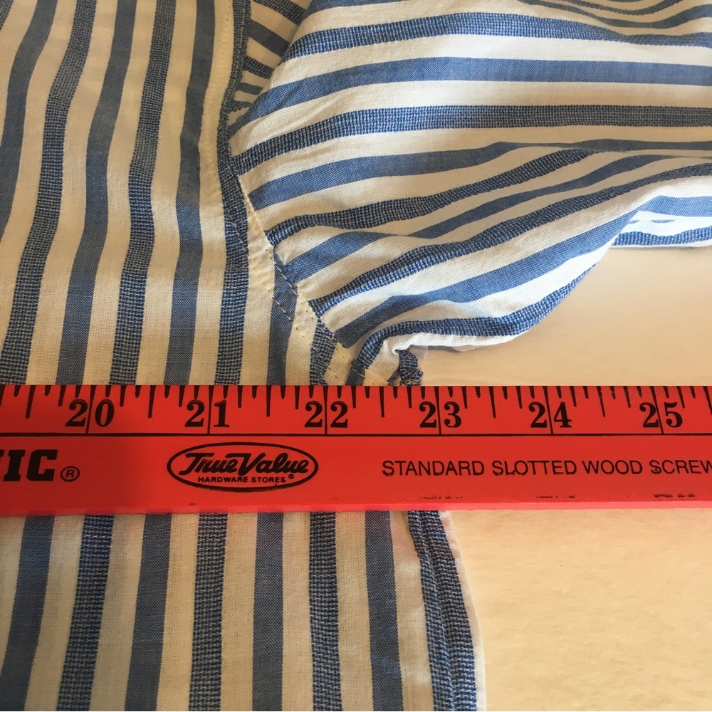 NWT JAG Jeans Women's Relaxed Button-Down Shirt, Blue Stripe, Women's Medium - Picture 11 of 12